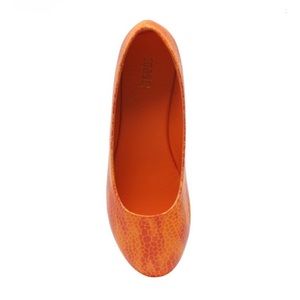 Orange Ballet Flats